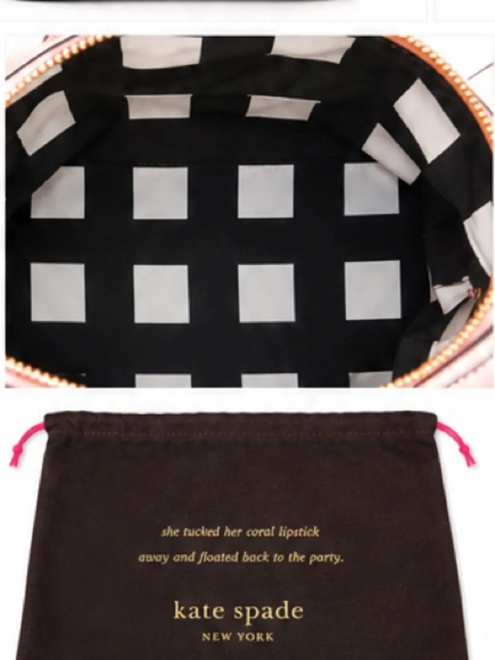 Kate Spade Waverly Street Drew pink leather